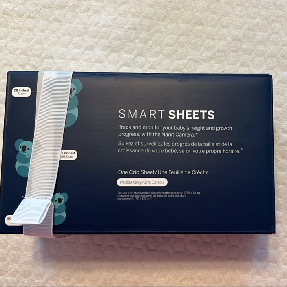 Nanit Smart Sheets - Pebble Grey
